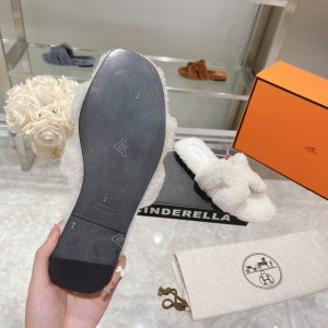 Hermes fur sandals 35-42 