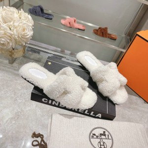 Hermes fur sandals 35-42 