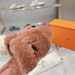 Hermes fur sandals 35-42 