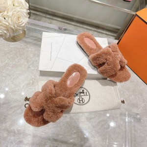 Hermes fur sandals 35-42 