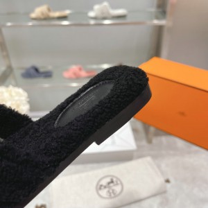 Hermes fur sandals 35-42 