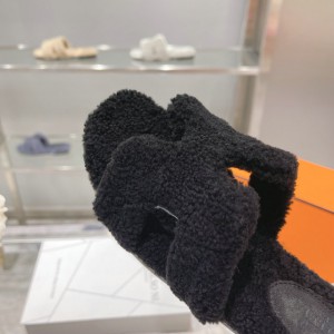 Hermes fur sandals 35-42 