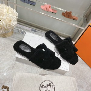 Hermes fur sandals 35-42 
