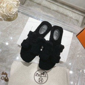 Hermes fur sandals 35-42 