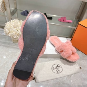 Hermes fur sandals 35-42 