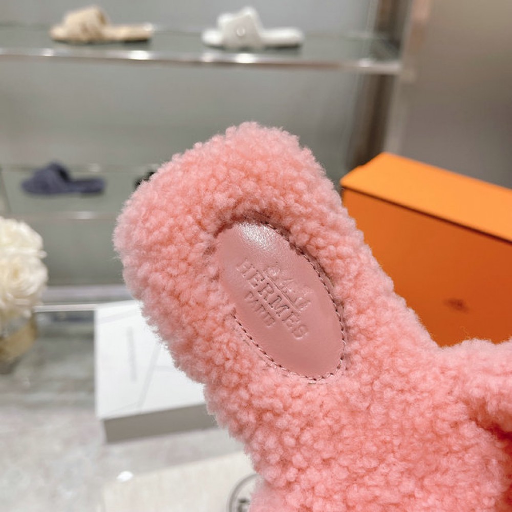 Hermes fur sandals 35-42 