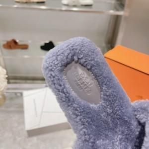 Hermes fur sandals 35-42 