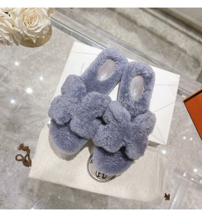 Hermes fur sandals 35-42