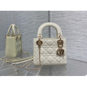 Dior lady mini size 17x15cm pattent leather Bags