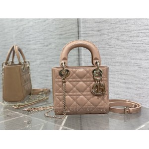 Dior lady mini size 17x15cm pattent leather Bags