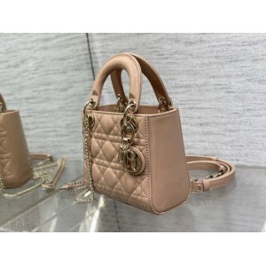 Dior lady mini size 17x15cm pattent leather Bags