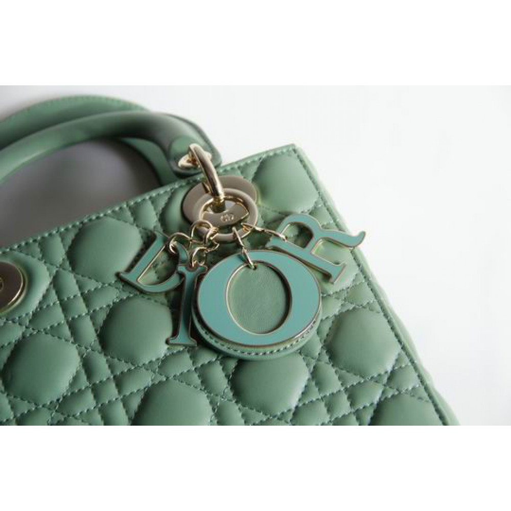 Dior lady small size 20x16.5cm lampskin leather Bags