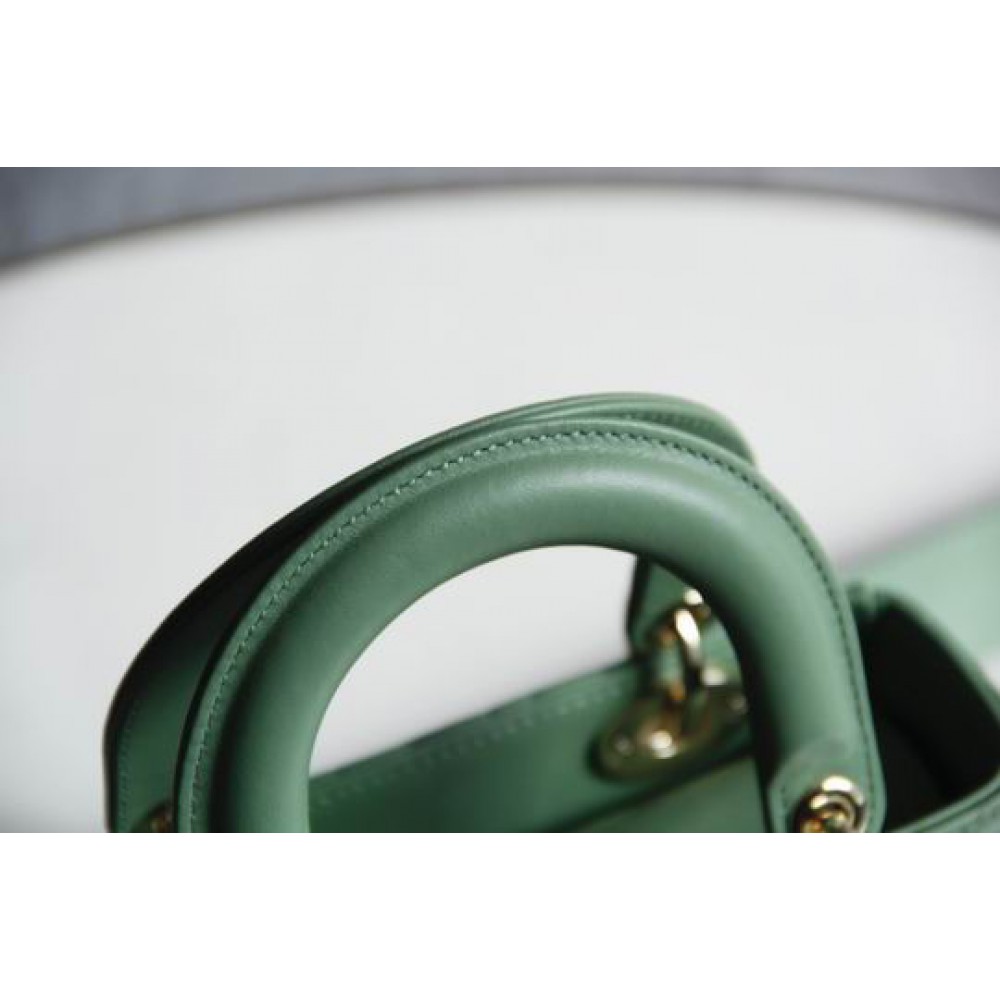 Dior lady small size 20x16.5cm lampskin leather Bags