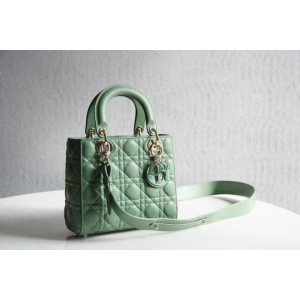 Dior lady small size 20x16.5cm lampskin leather Bags