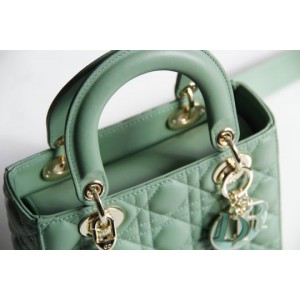 Dior lady small size 20x16.5cm lampskin leather Bags