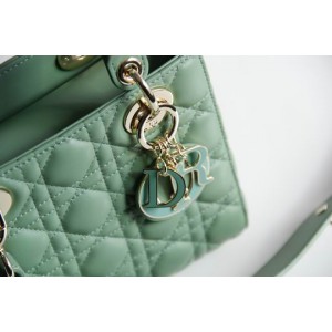 Dior lady small size 20x16.5cm lampskin leather Bags
