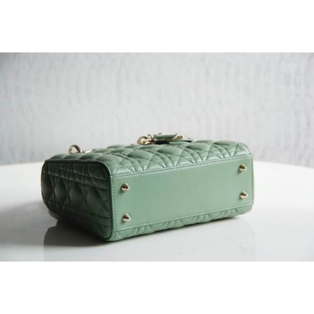 Dior lady small size 20x16.5cm lampskin leather Bags