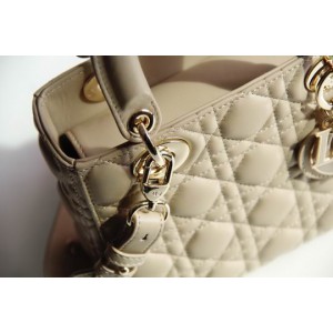 Dior lady small size 20x16.5cm lampskin leather Bags