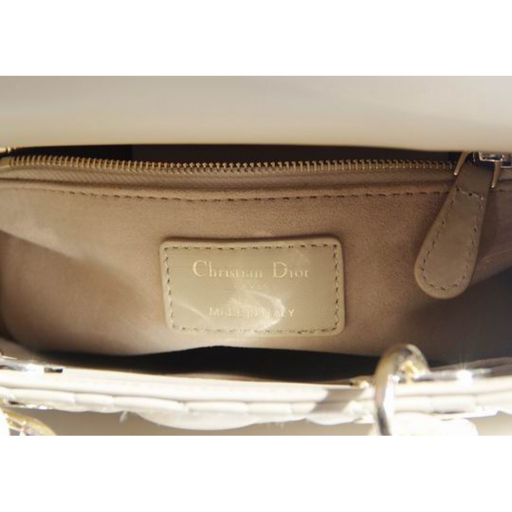 Dior lady small size 20x16.5cm lampskin leather Bags