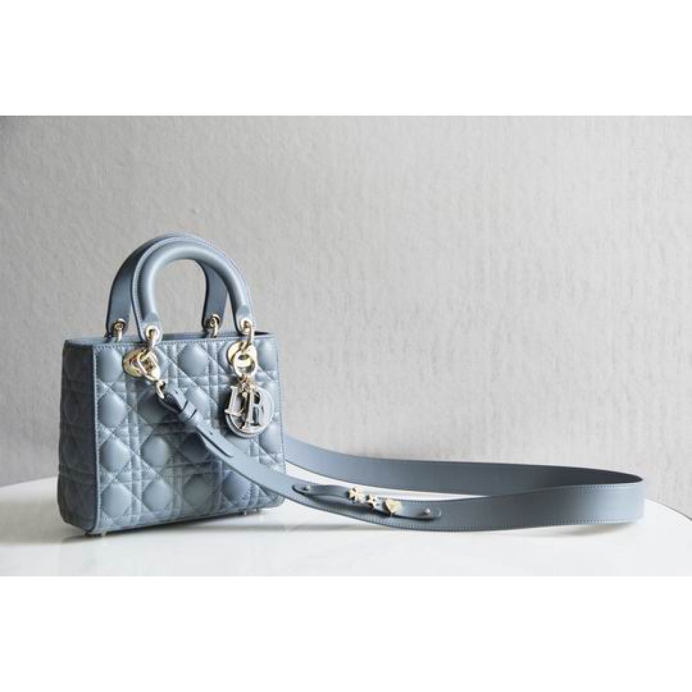 Dior lady small size 20x16.5cm lampskin leather Bags