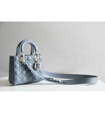 Dior lady small size 20x16.5cm lampskin leather