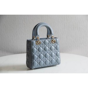 Dior lady small size 20x16.5cm lampskin leather Bags