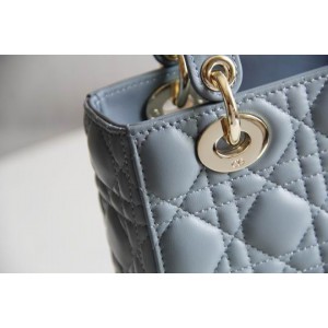 Dior lady small size 20x16.5cm lampskin leather Bags