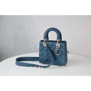 Dior lady small size 20x16.5cm lampskin leather Bags
