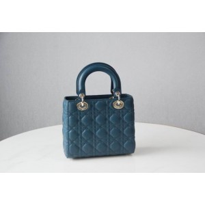 Dior lady small size 20x16.5cm lampskin leather Bags