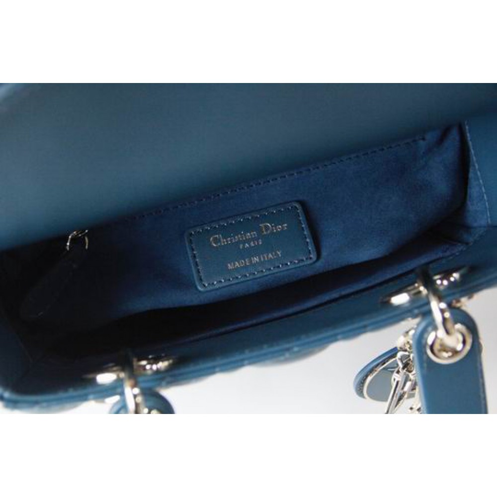 Dior lady small size 20x16.5cm lampskin leather Bags