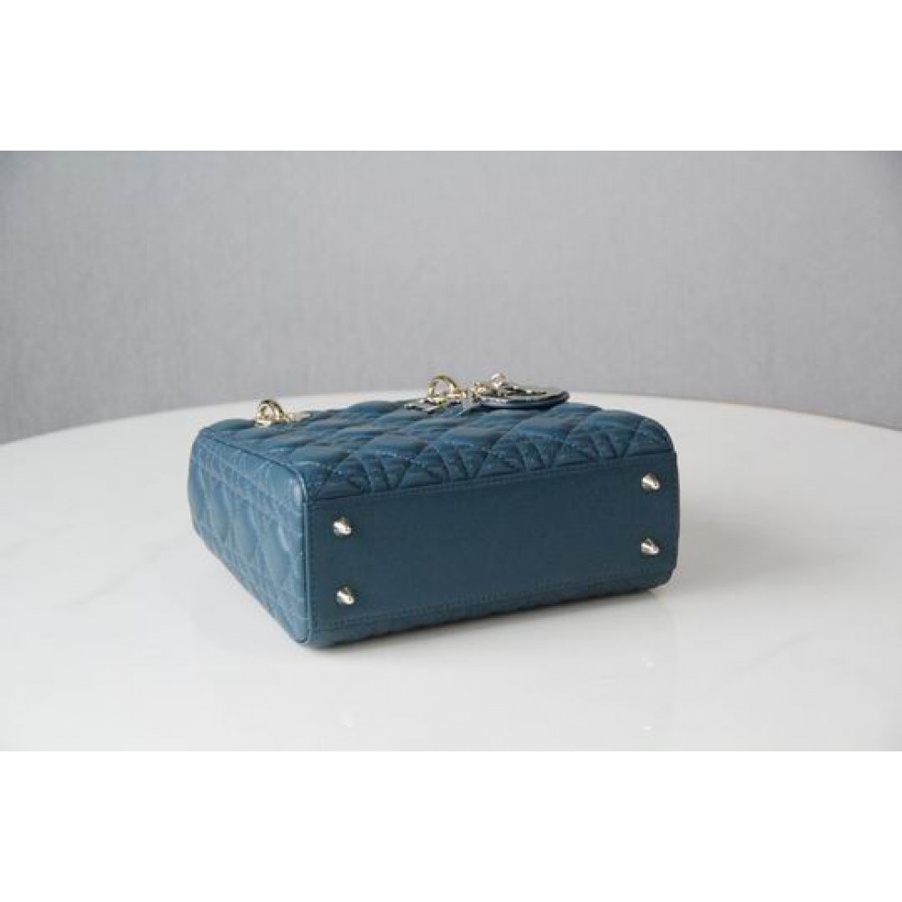 Dior lady small size 20x16.5cm lampskin leather Bags