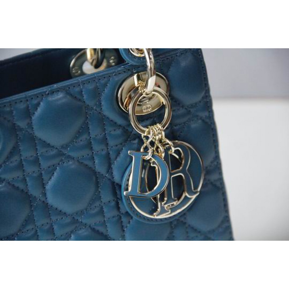 Dior lady small size 20x16.5cm lampskin leather Bags