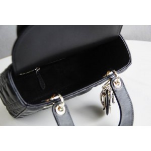 Dior lady small size 20x16.5cm lampskin leather Bags
