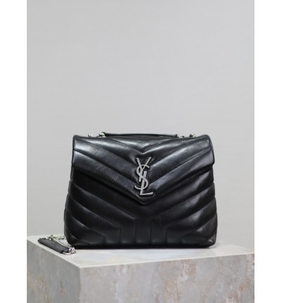 Ysl Loulou Small leather shoulder bag 25x18cm