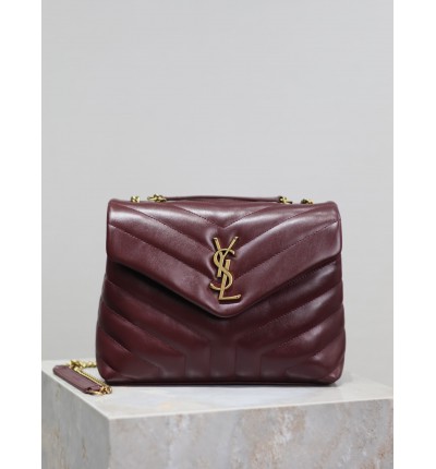 Ysl Loulou Small leather shoulder bag 25x18cm