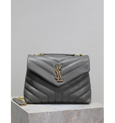 Ysl Loulou Small leather shoulder bag 25x18cm