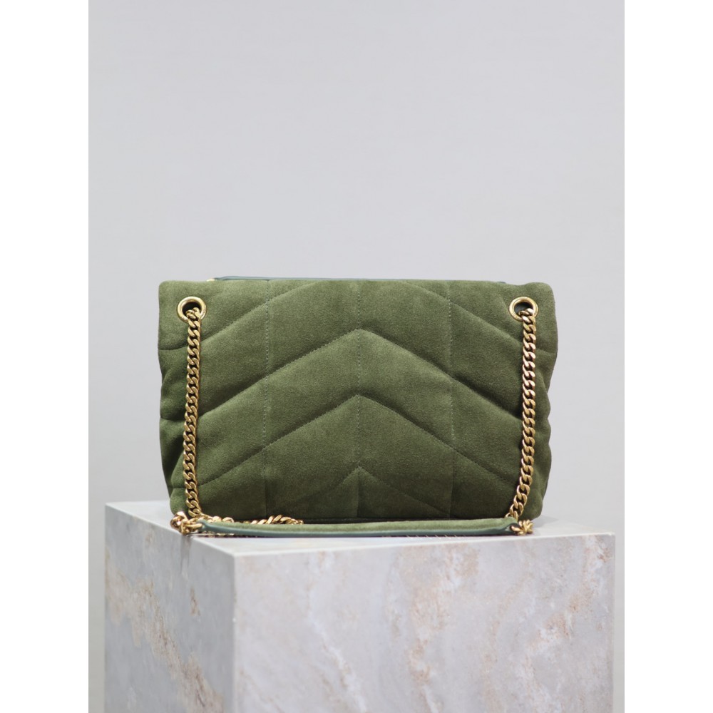 Ysl loulou puffer small size 29x18cm suede Bags
