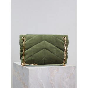 Ysl loulou puffer small size 29x18cm suede Bags