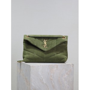 Ysl loulou puffer small size 29x18cm suede Bags