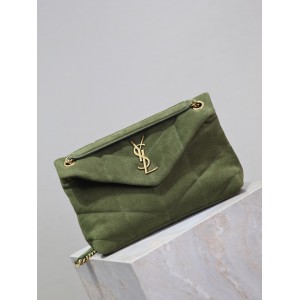 Ysl loulou puffer small size 29x18cm suede Bags
