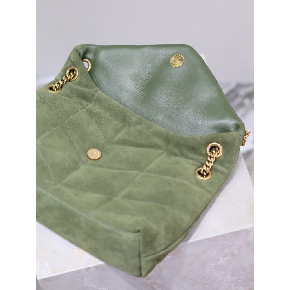 Ysl loulou puffer small size 29x18cm suede Bags