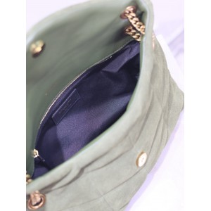 Ysl loulou puffer small size 29x18cm suede Bags