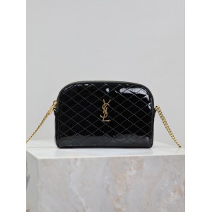 Ysl Gaby zipped pouch in quilted patent leather 19 x 11 x 3 cm Bags