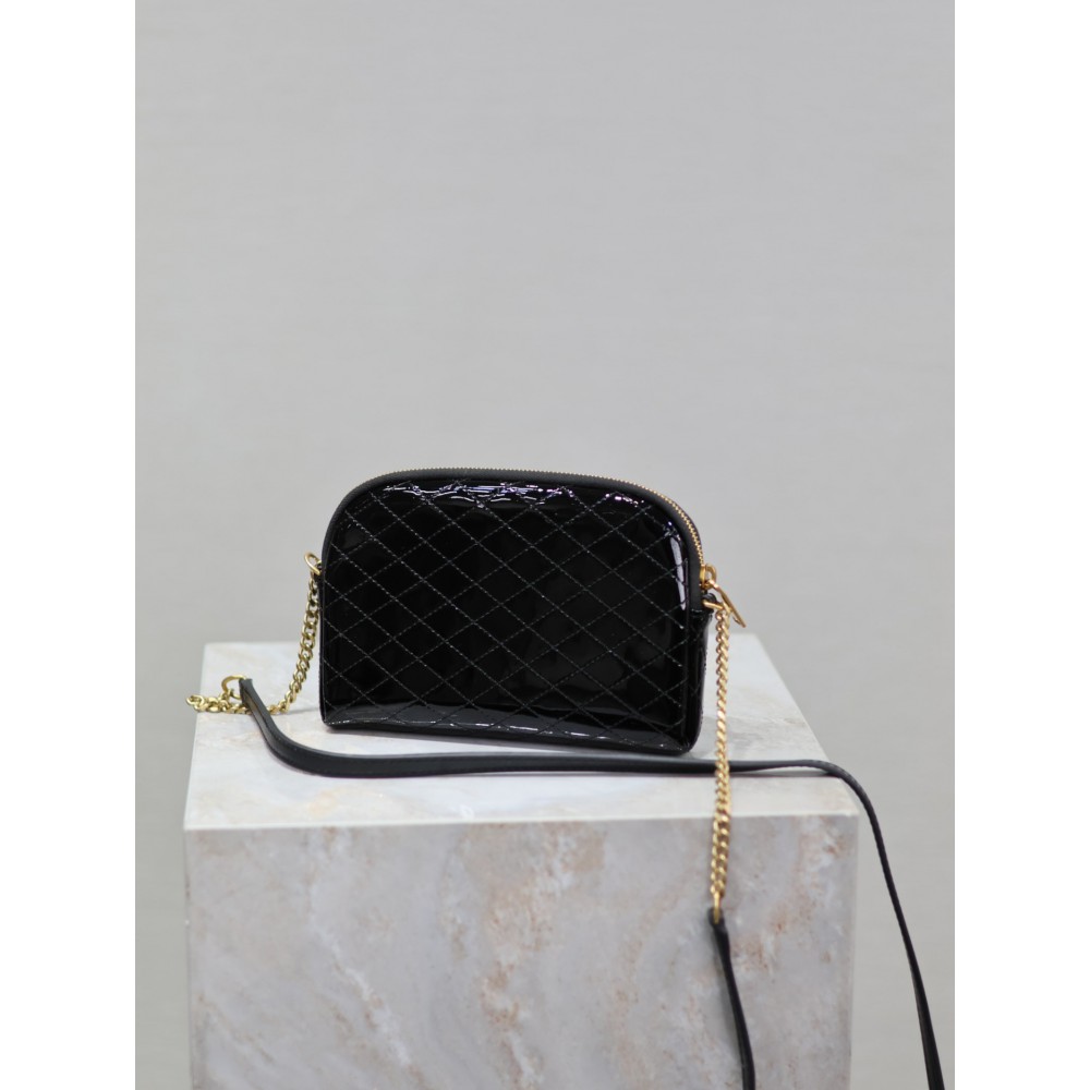 Ysl Gaby zipped pouch in quilted patent leather 19 x 11 x 3 cm Bags