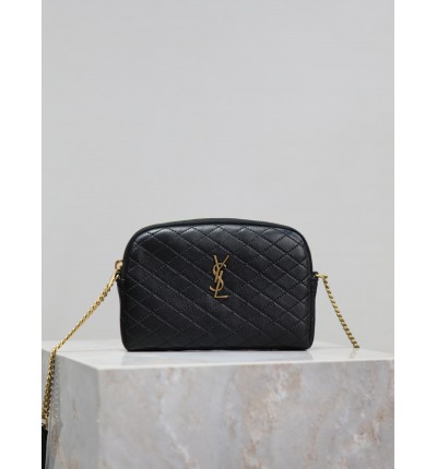 Ysl Gaby zipped pouch in quilted leather 19 x 11 x 3 cm