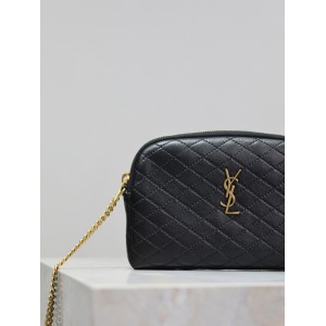 Ysl Gaby zipped pouch in quilted leather 19 x 11 x 3 cm Bags