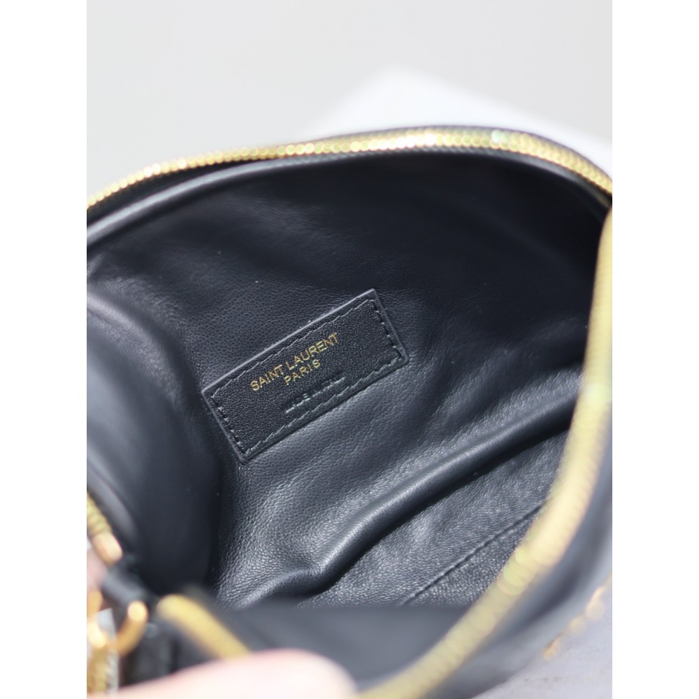 Ysl Gaby zipped pouch in quilted leather 19 x 11 x 3 cm Bags