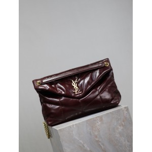 Ysl loulou puffer pattent leather medium size 35x23cm Bags