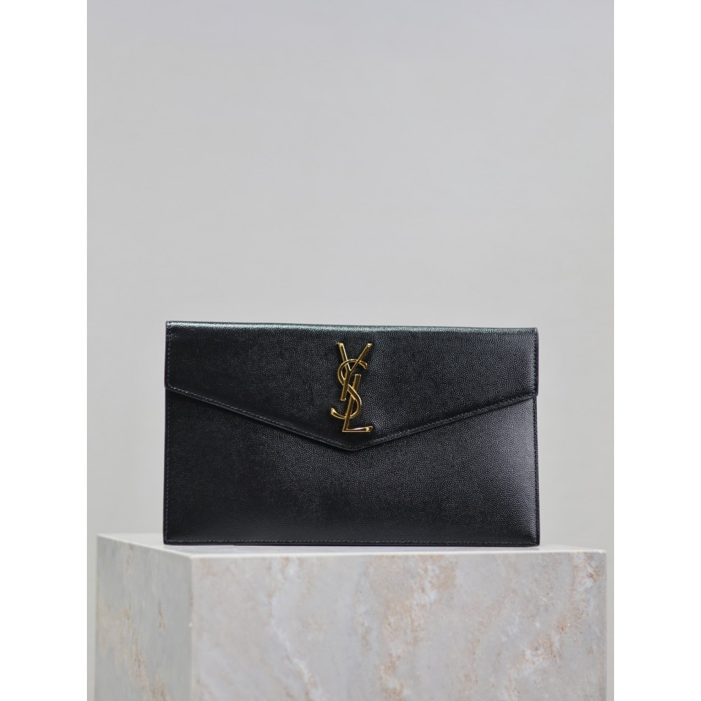 Ysl UPTOWN pouch in grain de poudre leather 27 x 16 x 2 CM 
