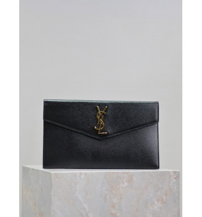 Ysl UPTOWN pouch in grain de poudre leather 27 x 16 x 2 CM